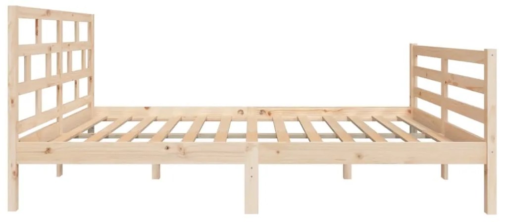 Estrutura de cama 120x200 cm madeira de pinho maciça