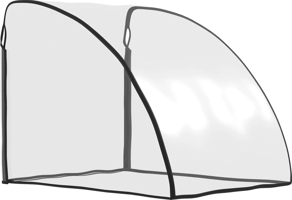 HOMCOM Capa de chuva para reboque de bicicleta infantil, com janela, 76 x 61 x 61 cm, transparente | Aosom Portugal