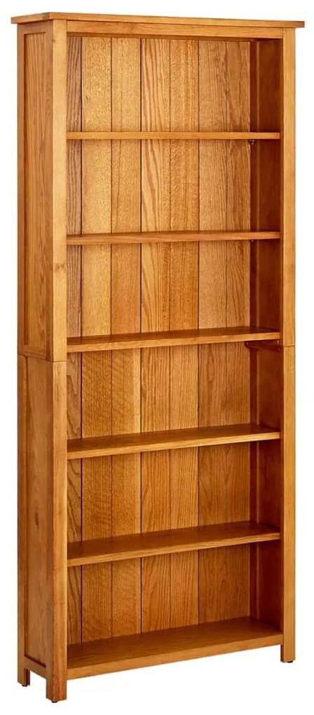 vidaXL Estante com 6 prateleiras 80x22,5x180cm madeira carvalho maciça