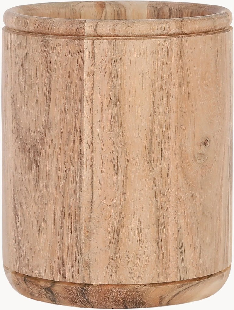 Suporte para utensílios de cozinha em madeira de acácia Dalbert