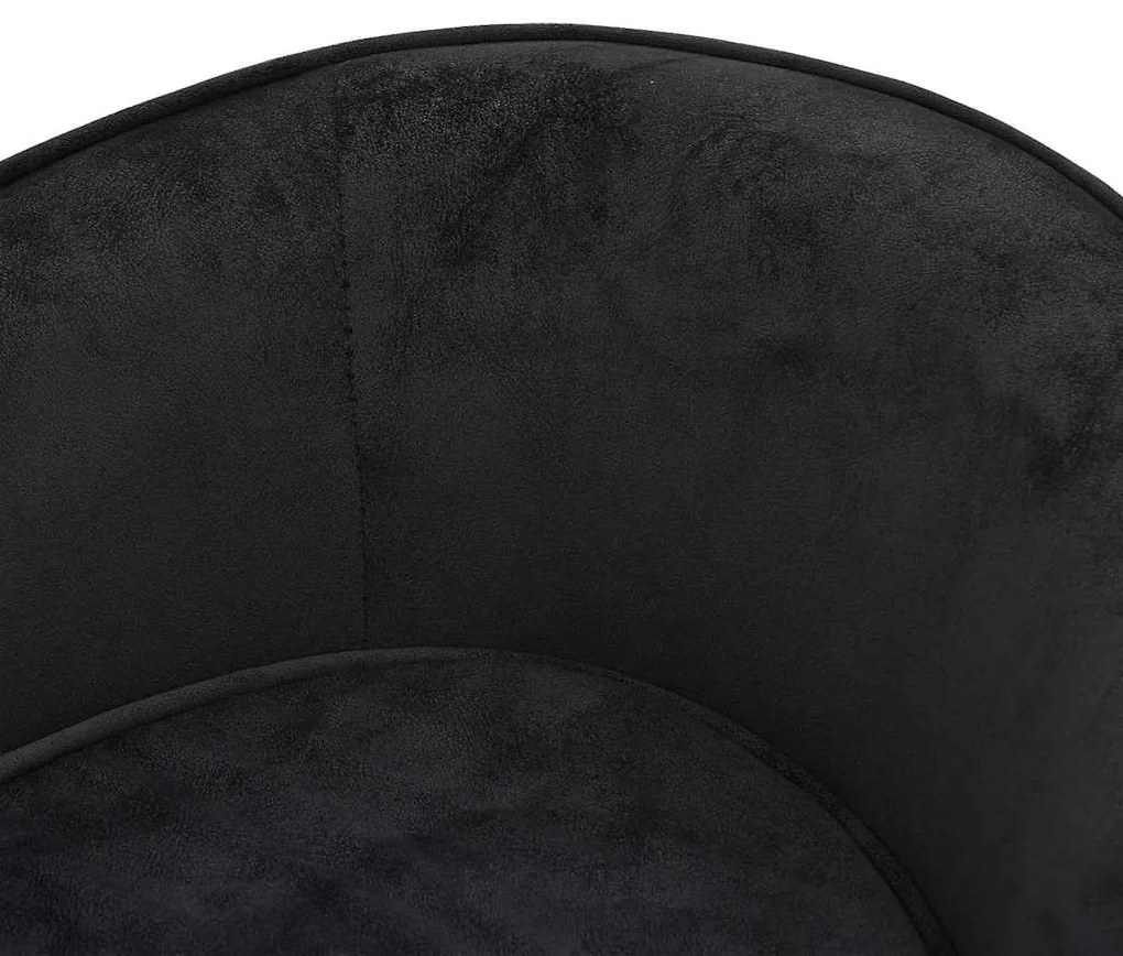 Sofá para cães 69x49x40 cm pelúcia preto