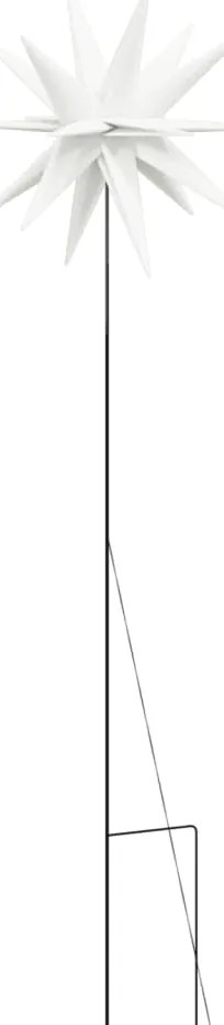 Luz de Natal com estaca LED dobrável 57 cm branco