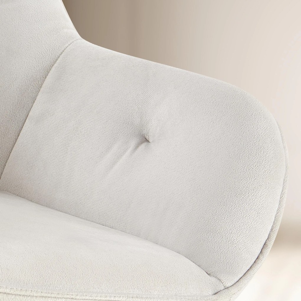 Cadeira de jantar Cassis Velvet Cinzento Claro