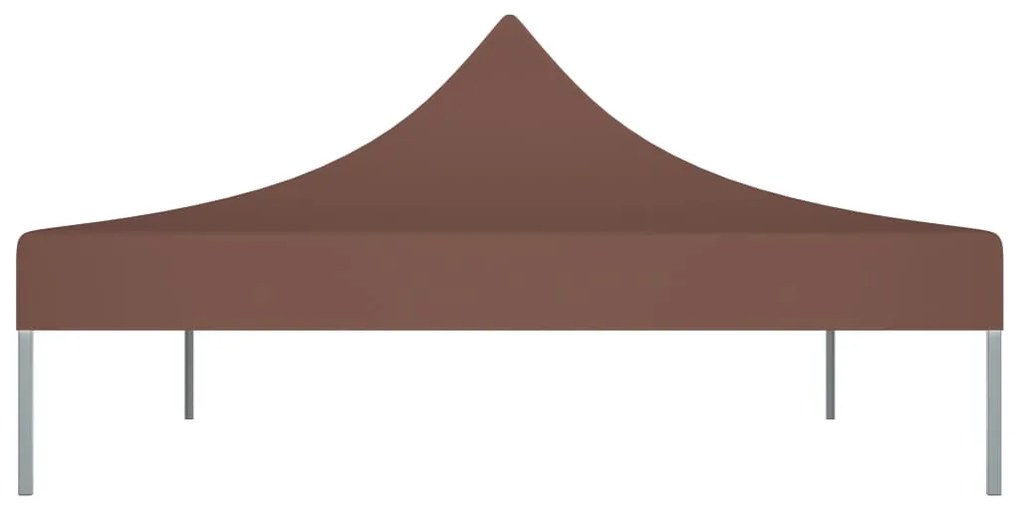 Teto para tenda de festas 4,5x3 m 270 g/m² castanho