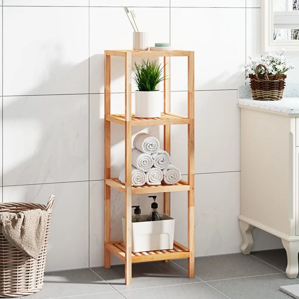 350366 vidaXL Unidade de prateleiras WC 36x36x112 cm nogueira maciça