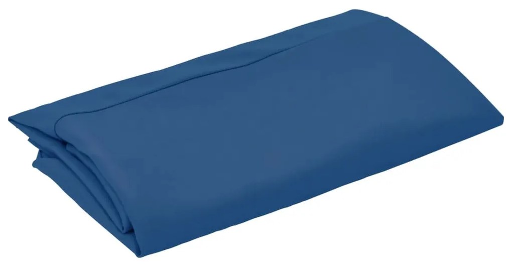 Tecido de substituição p/ guarda-sol exterior 300 cm azul-ciano