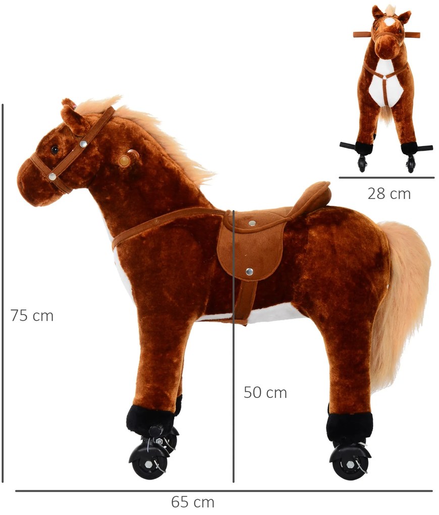 Cavalo de Brinquedo para Crianças de +3 Anos Cavalo de Brinquedo com R