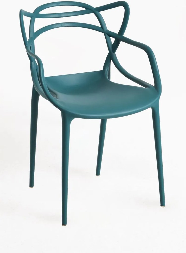 Pack 4 Cadeiras Korme - Verde-azulado
