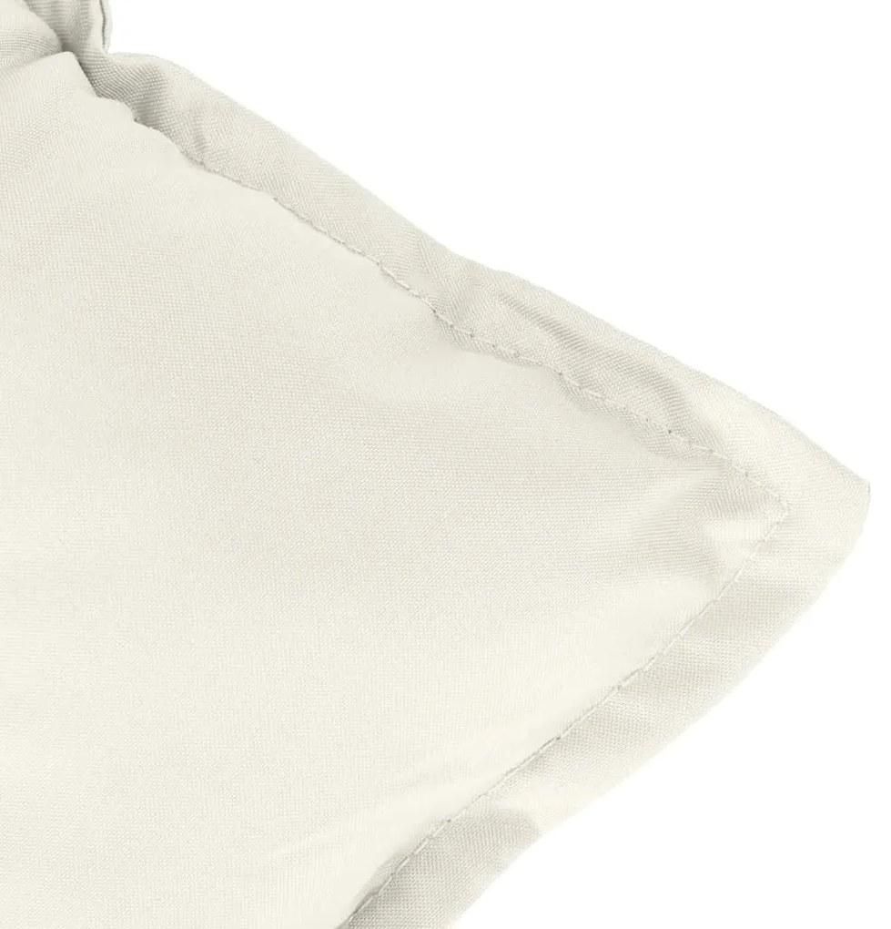 Almofadões para cadeiras altas 4 pcs mesclado tecido creme