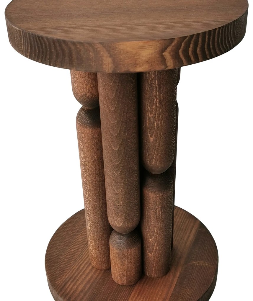 Mesa de Apoio Stoa – Castanho – 27x42x27 cm
