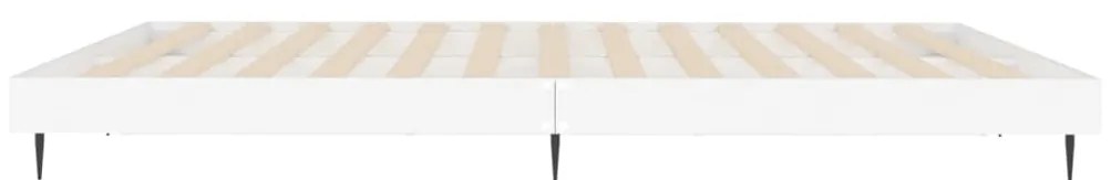 Estrutura de cama 150x200 cm derivados de madeira branco