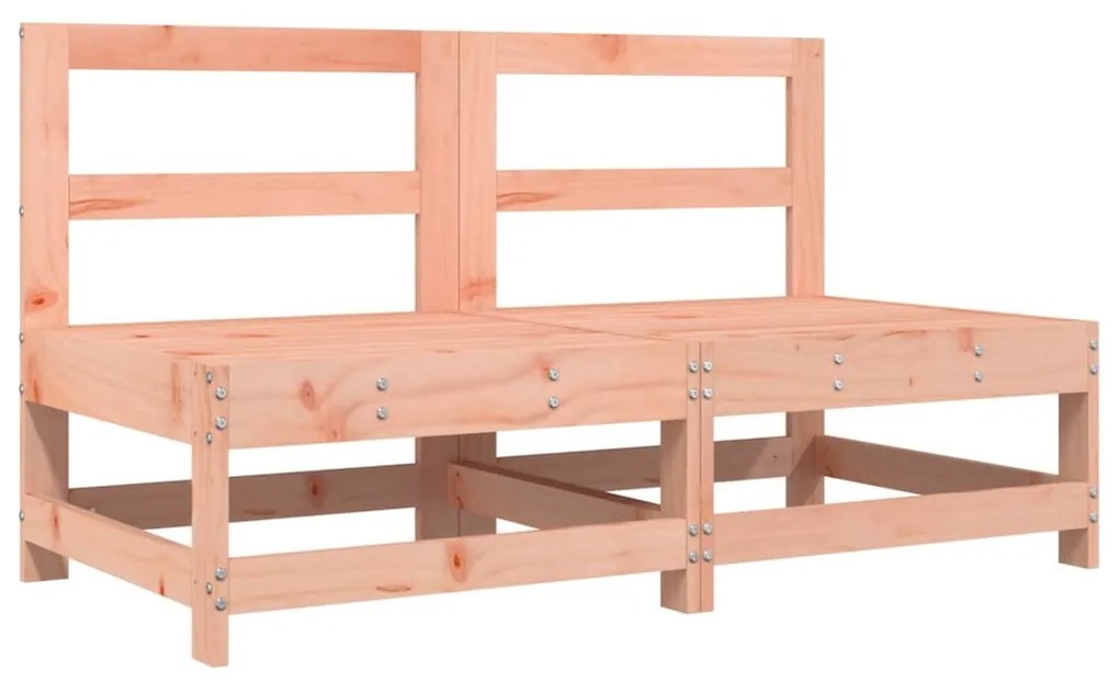 6 pcs conjunto lounge de jardim madeira de douglas maciça