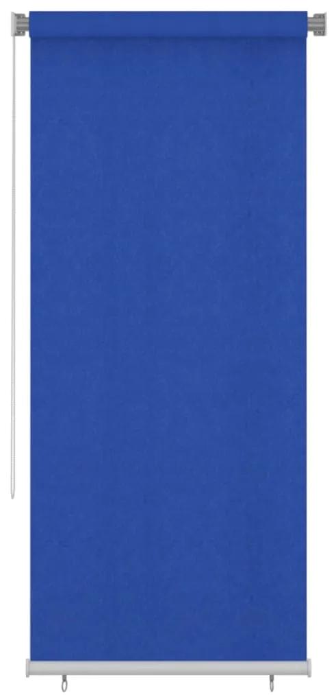 Estore de rolo para exterior PEAD 100x230 cm azul