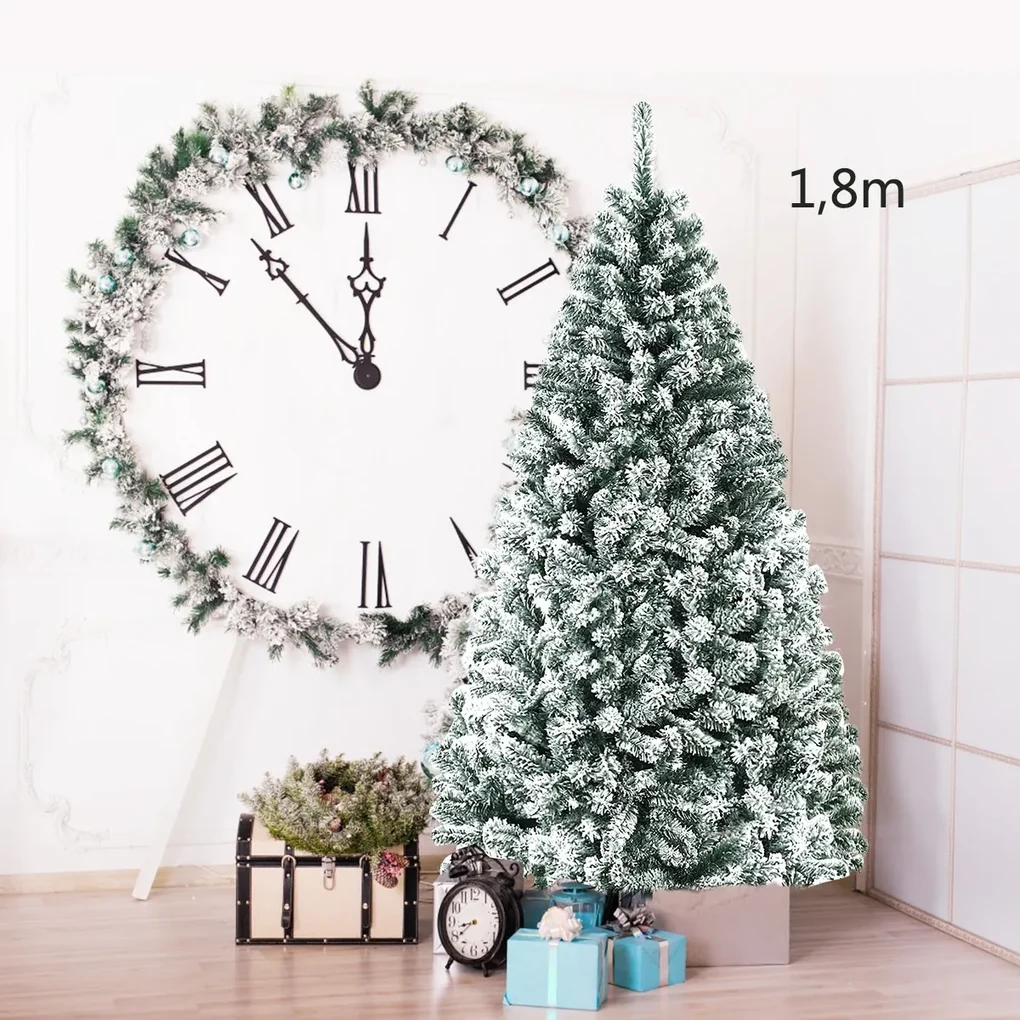 Árvore De Natal Grande Artificial 1,8 Cm De Altura Cheia