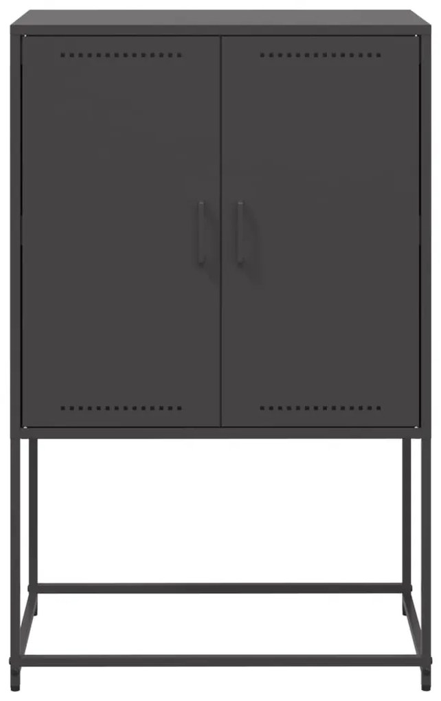 Aparador alto 68,5x38,5x107 cm aço preto