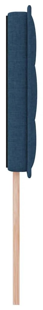 Cabeceira vidaXL Design Linhas Azul 90 cm Tecido