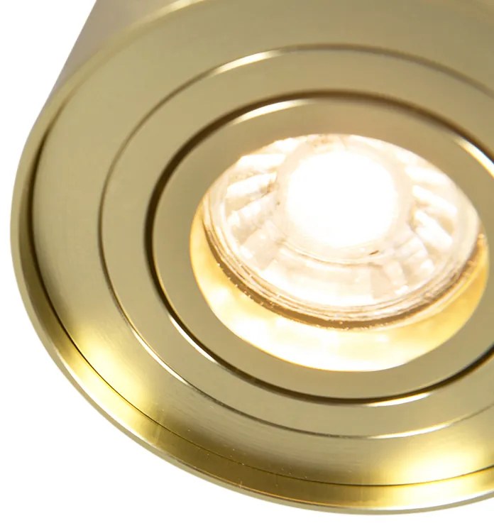 Foco de teto dourado/latão inclinável e rotativo - Rondoo up