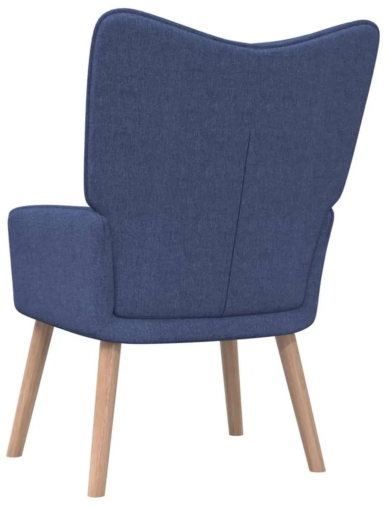 Cadeira de descanso tecido azul