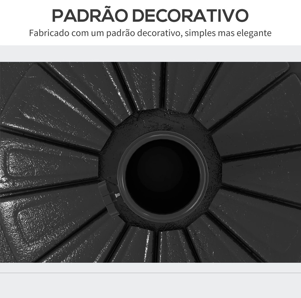 Base para Chapéu de Sol Suporte para Chapéu de Sol de HDPE Preenchível