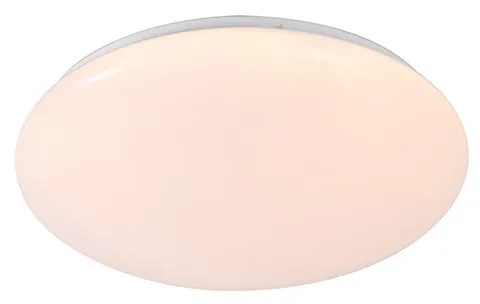 Candeeiro de teto branco 33 cm com LED e dimmer com comando remoto - Iene Moderno
