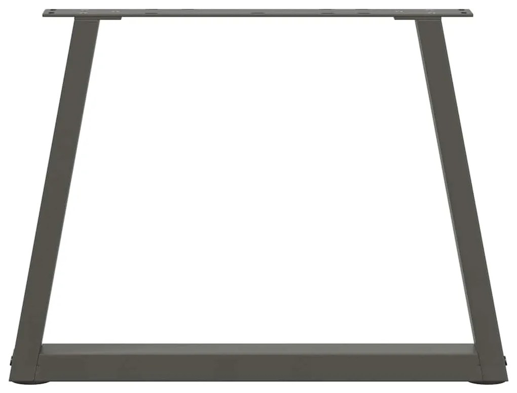 Pés para mesa de centro em V, 2 peças, antracite, 70x (42-43,3) cm, aç