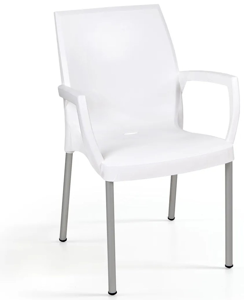 Cadeira Jade c/ Braço Pack 40 Unid. - Branco