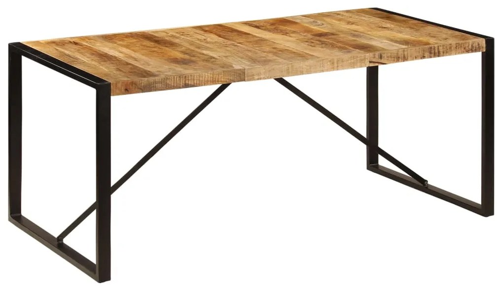 Mesa de jantar 180x90x75 cm madeira de magueira maciça