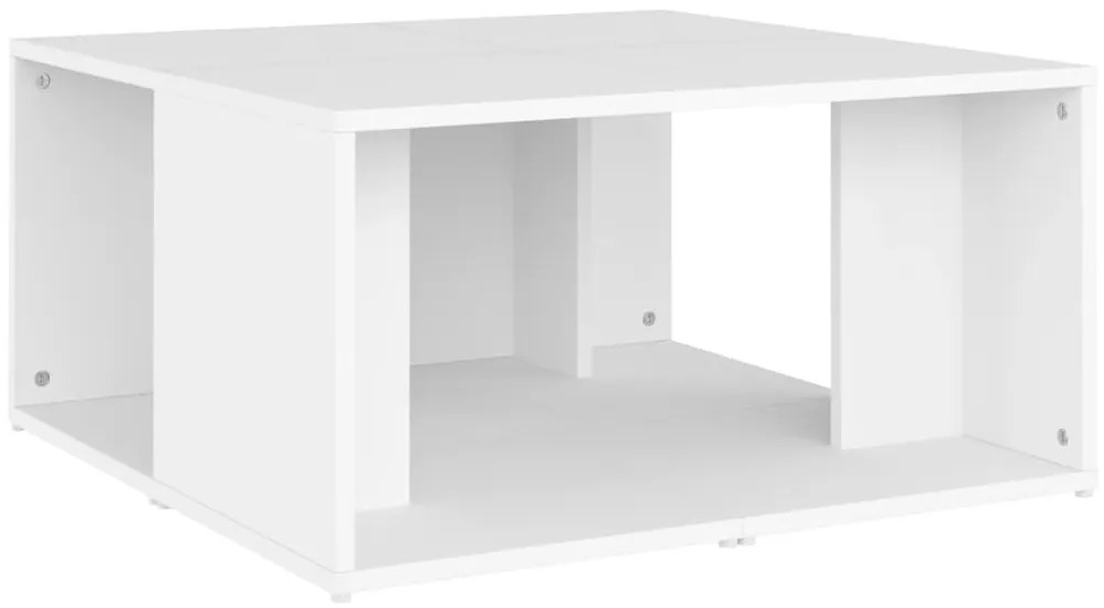 Mesas de centro 4 pcs 33x33x33 cm derivados de madeira branco