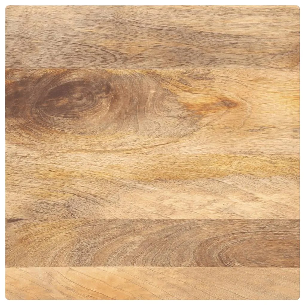 vidaXL Tampo de mesa quadrado 60x60x3,8 cm mangueira maciça
