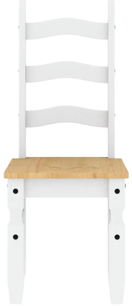 3 pcs conjunto de jantar Panama madeira pinho maciça branco