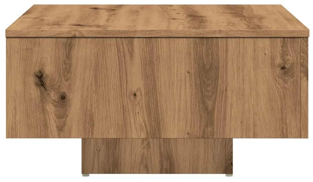 Mesa de centro 60x60x31,5cm derivados madeira carvalho castanho