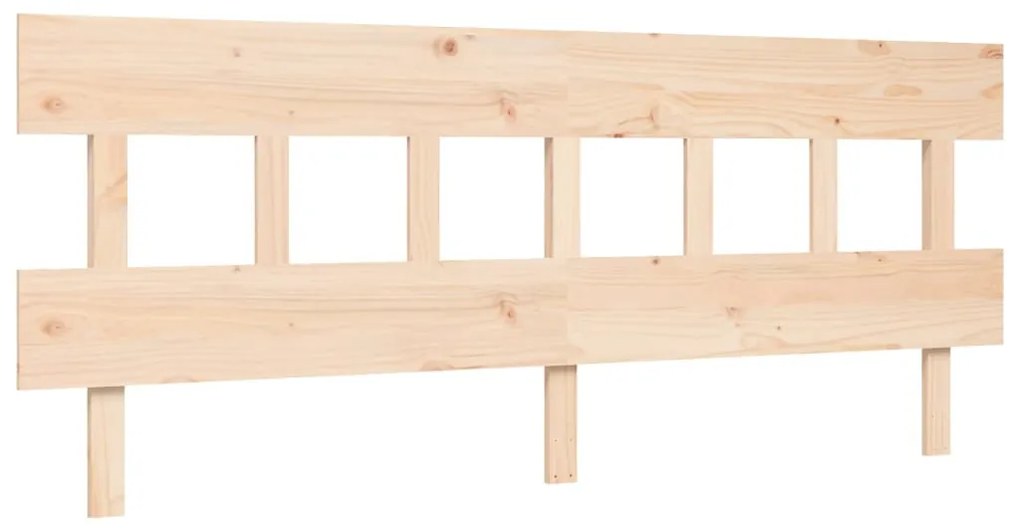 Cama sem colchão 200x200 cm madeira de pinho maciça
