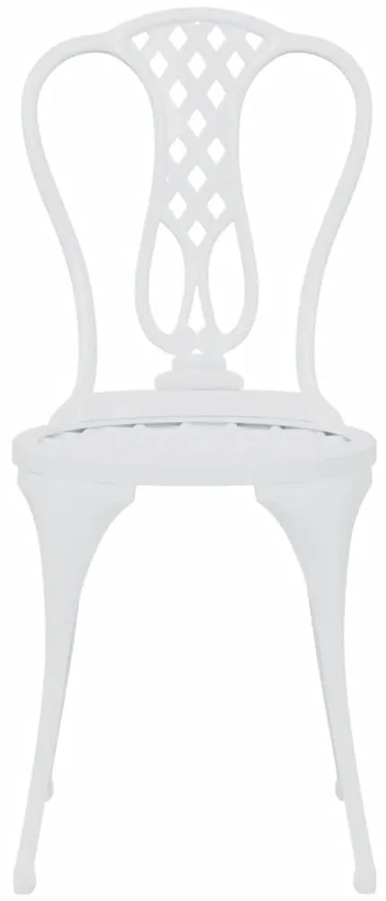 3 pcs conjunto de bistrô alumínio fundido branco