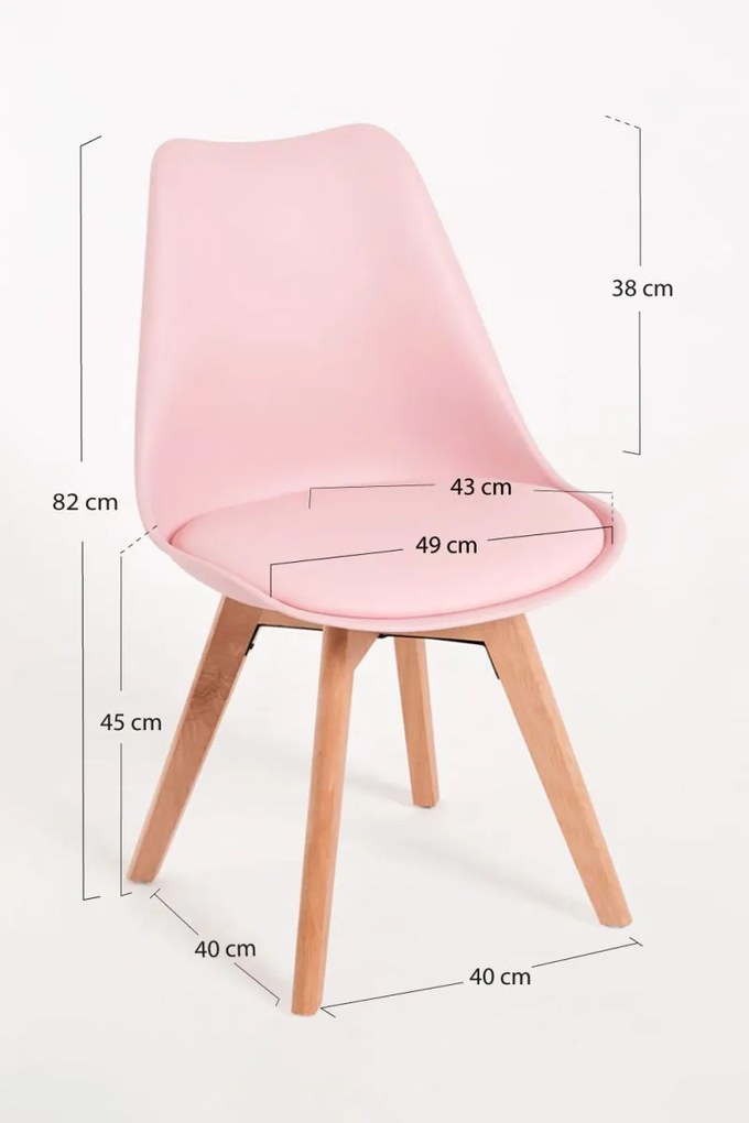 Cadeira Synk Basic - Rosa