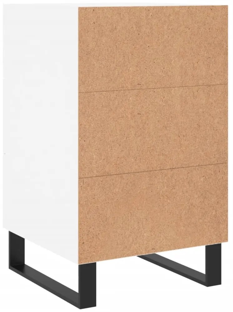 Mesa de cabeceira 40x40x66 cm derivados de madeira branco