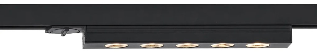 LED Candeeiro de teto moderno preto para sistema de calhas monofásico 5W 370 lm 3000K - Iconic Tsiri Moderno
