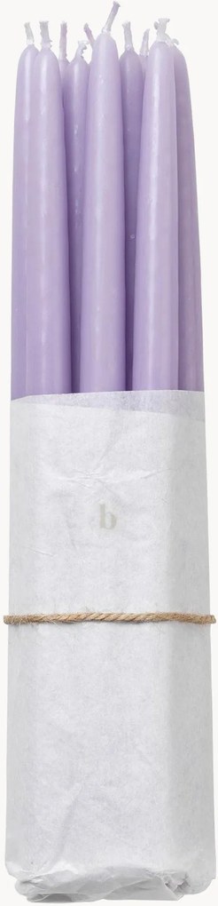 Velas de jantar cónicas Smooth, conjunto de 10