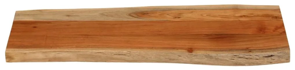 Tampo de mesa retangular borda viva 90x40x3,8 cm acácia maciça