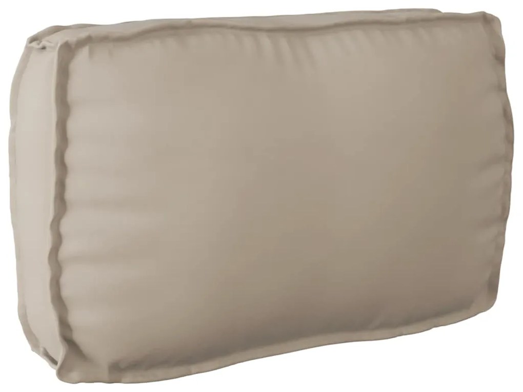 vidaXL Almofada de palete para encosto Cinzento-acastanhado