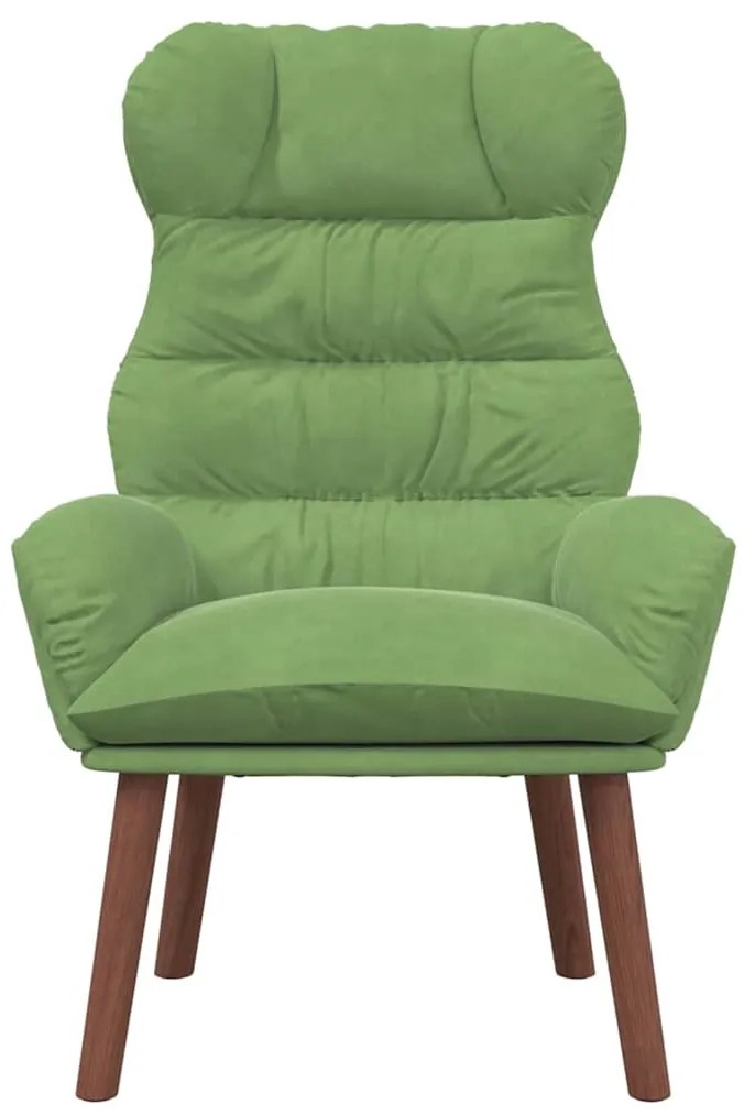 Cadeira Relaxante Veludo Verde Claro