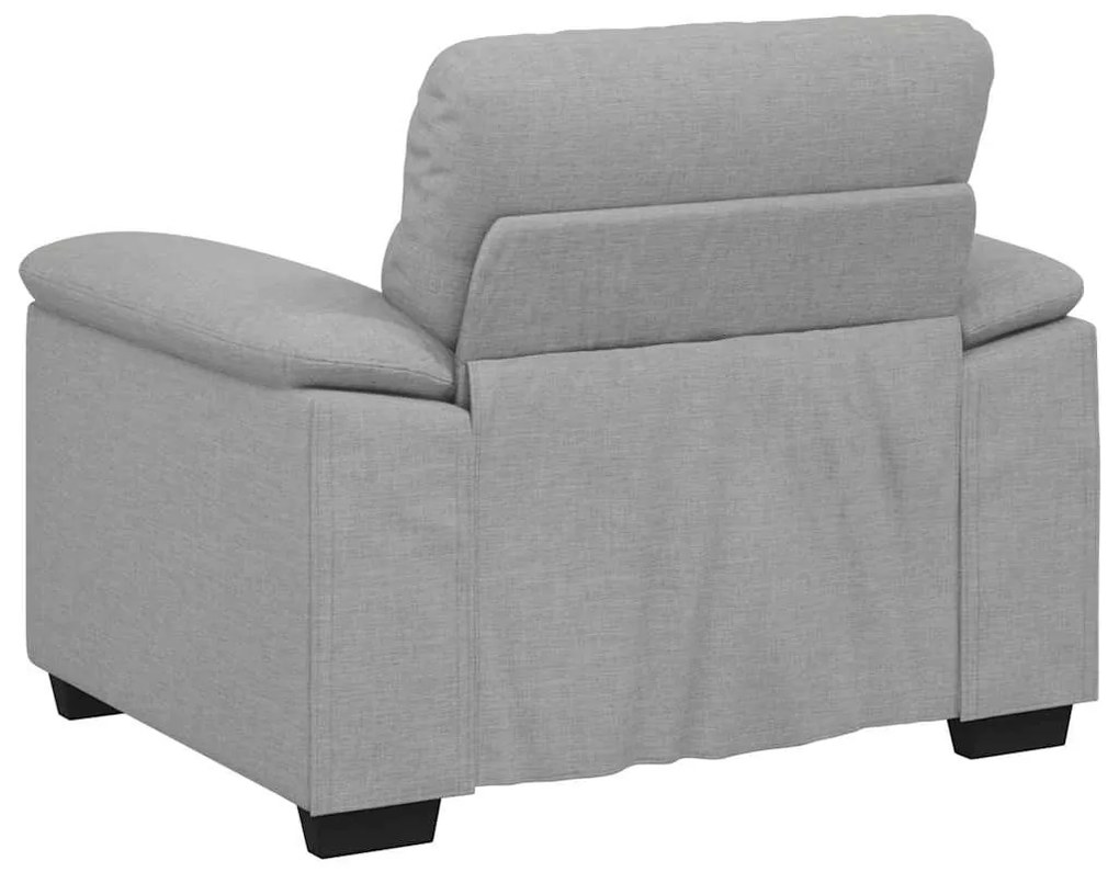 Poltrona 60 cm tecido cinzento nuvem