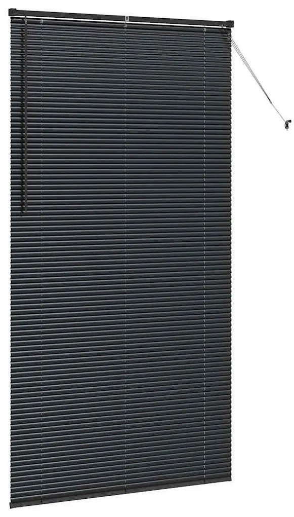Persiana de Janela com cortinas Outros Manual Preto 120 x 220 cm Alumí