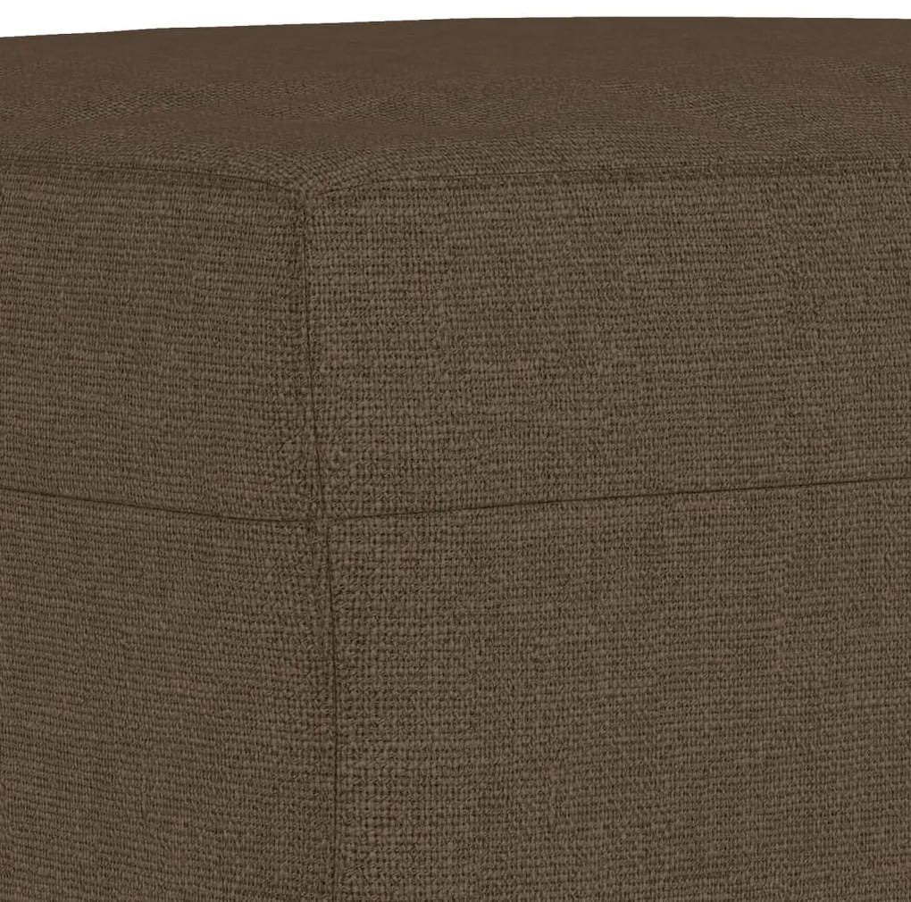 Banco 100x35x41 cm tecido castanho