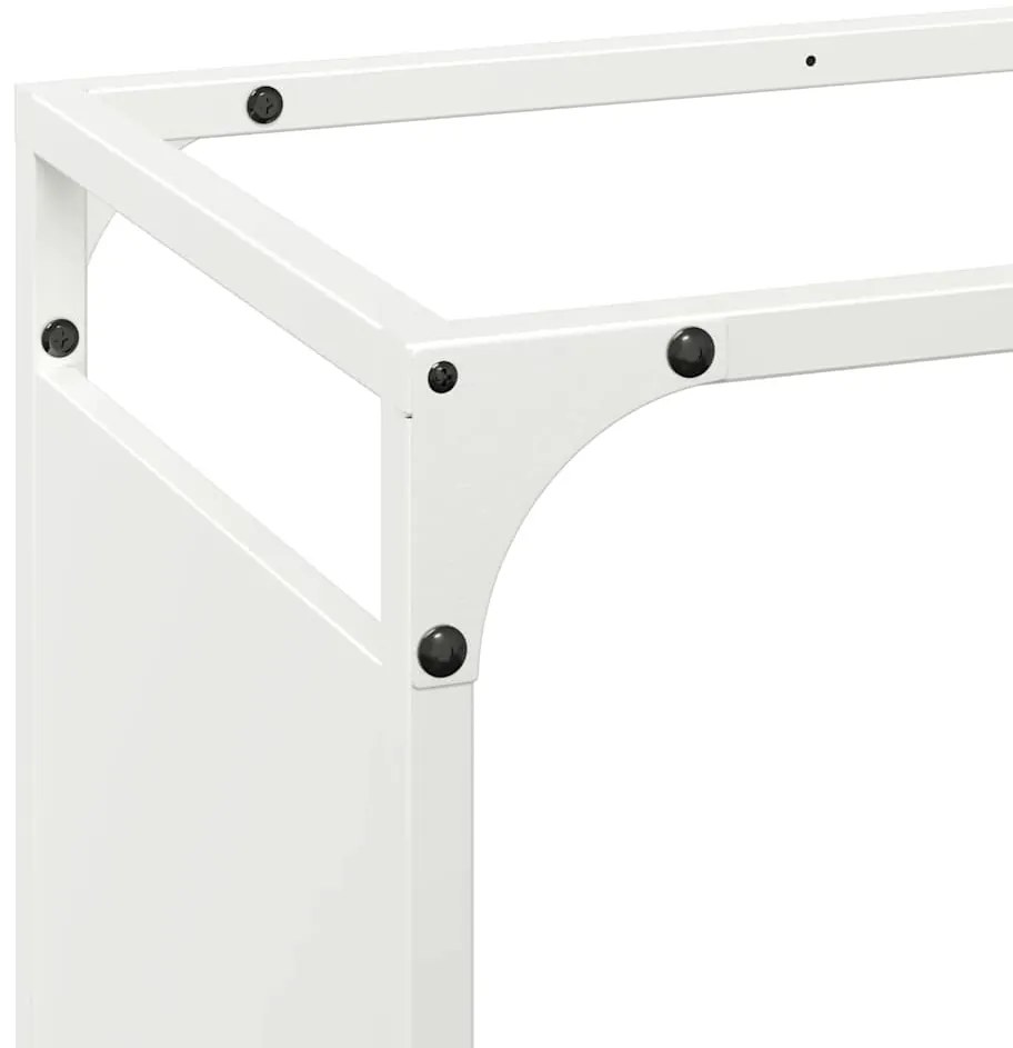 Suporte para lenha 60x28x90 cm aço laminado a frio branco