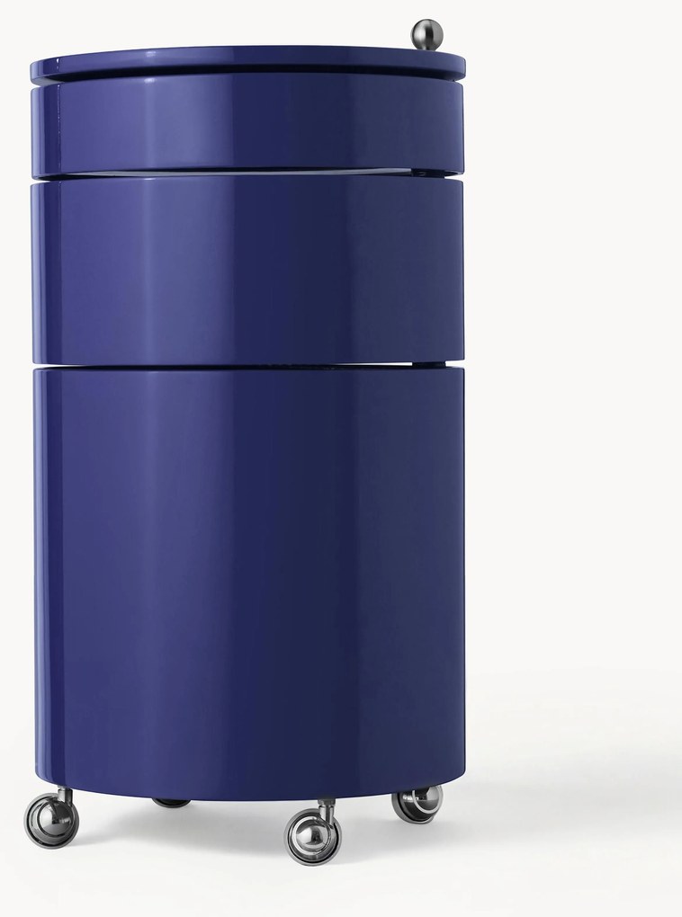 Gaveteiro redondo com rodas Barboy, Design Verner Panton