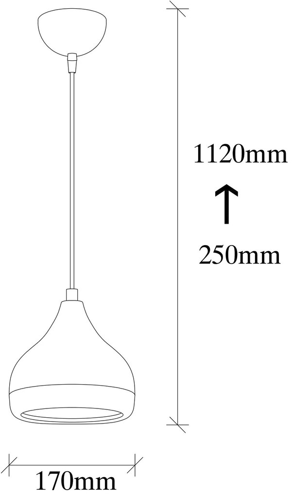 Candeeiro de Teto Yildo – Branco, Vermelho, Dourado – Diâmetro 17 cm,