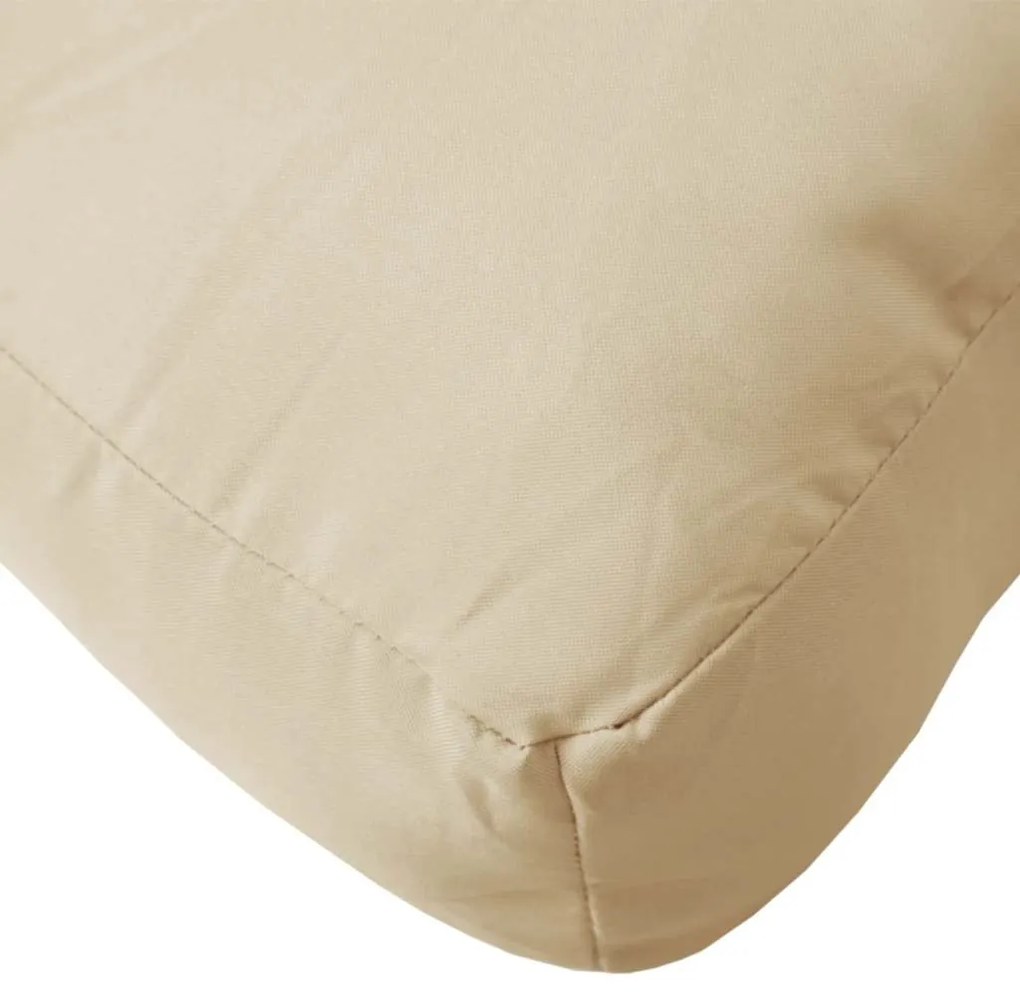 Almofadões para paletes 3 pcs tecido oxford bege
