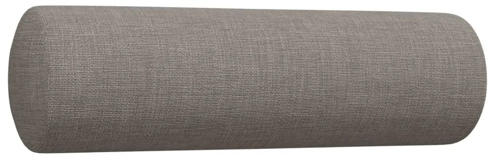 3 pcs conjunto de sofás c/ almofadas/apoio pés tecido