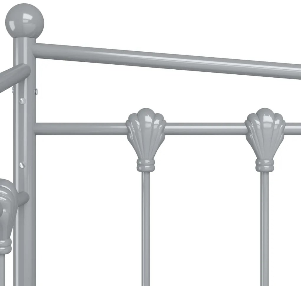 Sofá-cama 90x200 cm metal cinzento