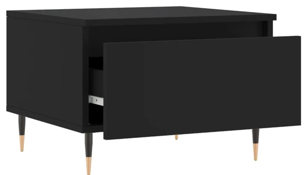 Mesa de centro 50x46x35 cm derivados de madeira preto